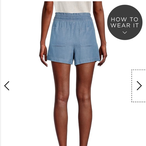 EUC Loft Outlet Women’s Chambray Shorts Small - Picture 2 of 6